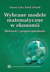 Okładka: Wybrane modele matematyczne w ekonomii :