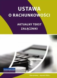 Okładka: Ustawa z dnia 29 września 1994 r. o rachunkowości.