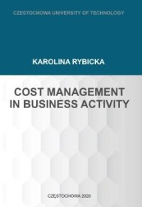 Okładka: Cost management in business activity :